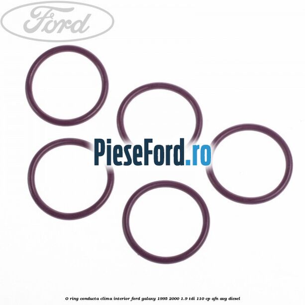 O-ring, conducta clima interior Ford Galaxy 1995-2000 1.9 TDI 110 cp AFN, AVG diesel