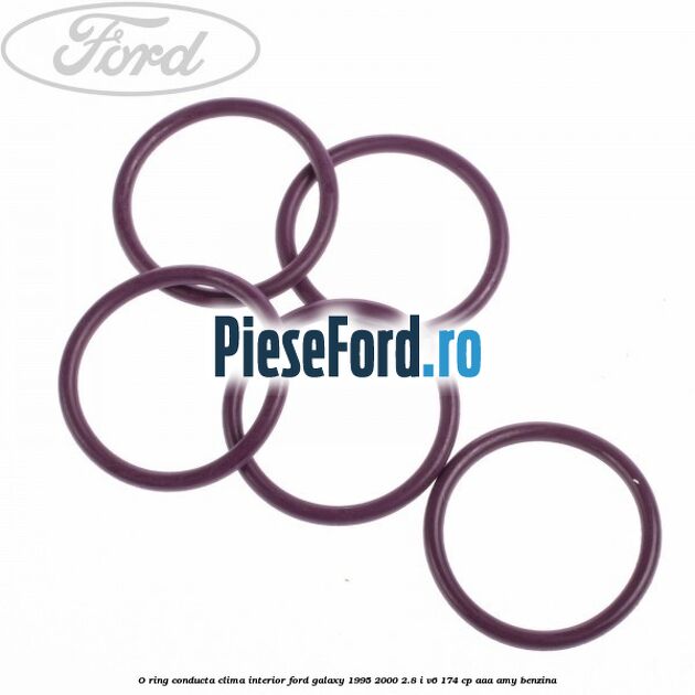 O-ring, conducta clima interior Ford Galaxy 1995-2000 2.8 i V6 174 cp AAA, AMY benzina