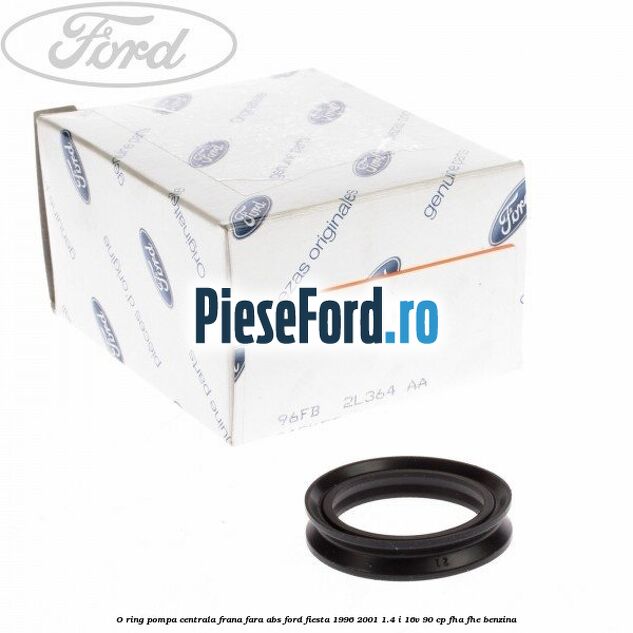 O-ring pompa centrala frana, fara ABS Ford Fiesta 1996-2001 1.4 i 16V 90 cp FHA, FHE benzina
