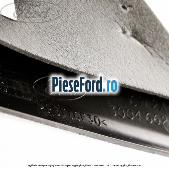 Oglinda dreapta reglaj electric capac negru Ford Fiesta 1996-2001 1.4 i 16V 90 cp FHA, FHE benzina