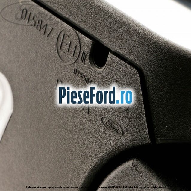 Oglinda stanga reglaj electric cu lampa inferioara Ford C-Max 2007-2011 1.6 TDCi 101 cp G8DC, MTDA diesel