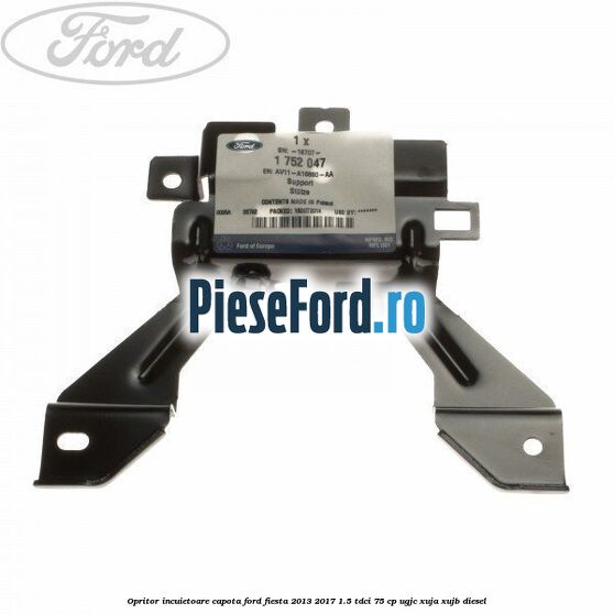 Opritor incuietoare capota Ford Fiesta 2013-2017 1.5 TDCi 75 cp UGJC, XUJA, XUJB diesel