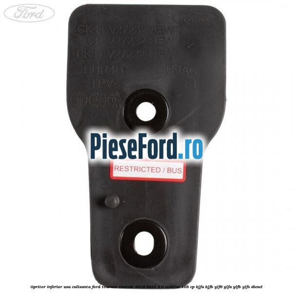 Opritor inferior usa culisanta Ford Tourneo Custom 2019-2023 2.0 EcoBlue 105 cp BJFA, BJFB, YLF6, YLFA, YLFB, YLFS diesel