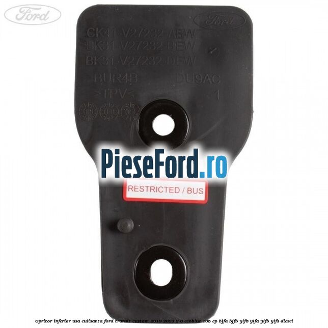 Opritor inferior usa culisanta Ford Transit Custom 2019-2023 2.0 EcoBlue 105 cp BJFA, BJFB, YLF6, YLFA, YLFB, YLFS diesel