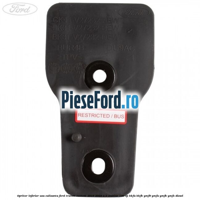 Opritor inferior usa culisanta Ford Transit Custom 2019-2023 2.0 EcoBlue 130 cp BKFA, BKFB, YMF6, YMFA, YMFB, YMFS diesel