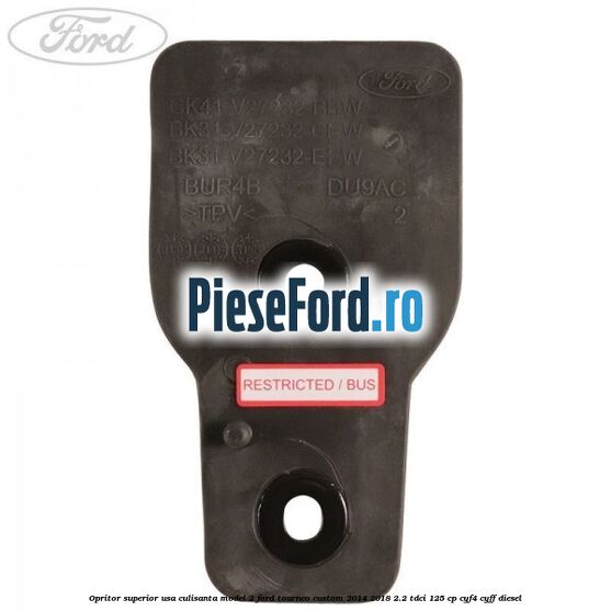 Opritor superior usa culisanta model 2 Ford Tourneo Custom 2014-2018 2.2 TDCi 125 cp CYF4, CYFF diesel