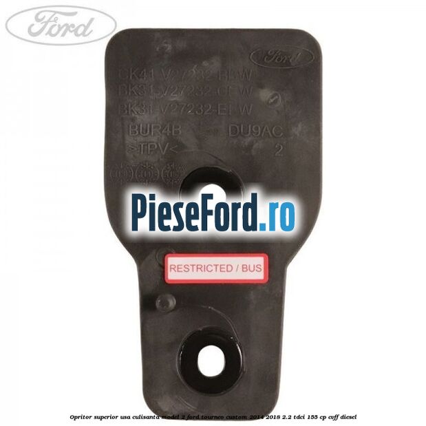Opritor superior usa culisanta model 2 Ford Tourneo Custom 2014-2018 2.2 TDCi 155 cp CVFF diesel