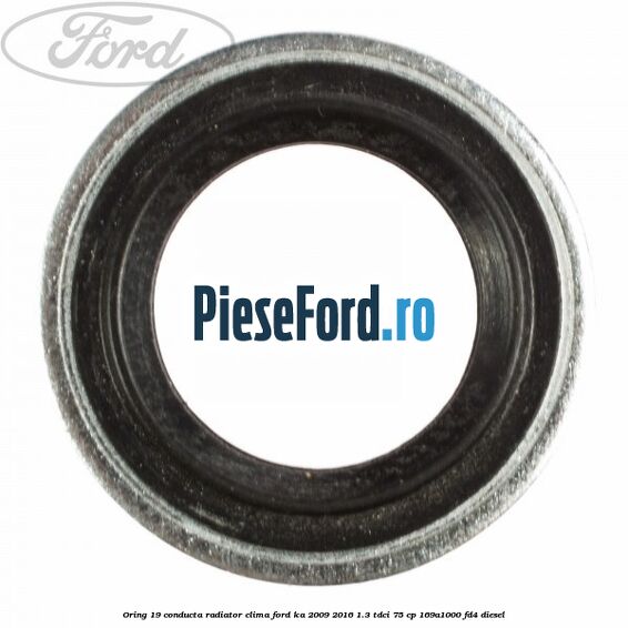 Oring 19 conducta radiator clima Ford Ka 2009-2016 1.3 TDCi 75 cp 169A1000, FD4 diesel