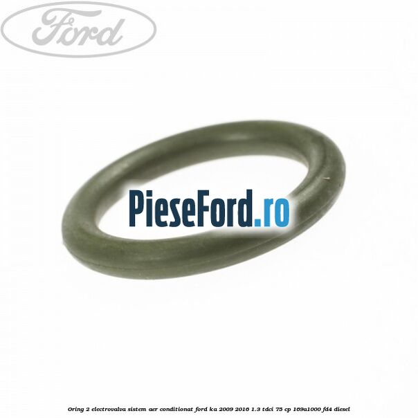 Oring 2 electrovalva sistem aer conditionat Ford Ka 2009-2016 1.3 TDCi 75 cp 169A1000, FD4 diesel