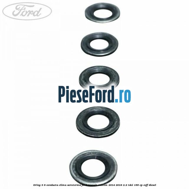 Oring 3/8 conducta clima aeroterma Ford Transit Custom 2014-2018 2.2 TDCi 155 cp Oring 3/8 conducta clima aeroterma Ford Transit Custom 2014-2018 2.2 TDCi 155 cp CVFF diesel
