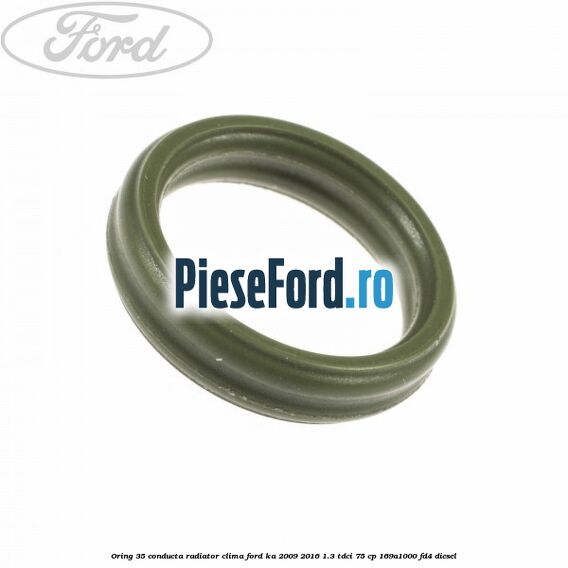 Oring 35 conducta radiator clima Ford Ka 2009-2016 1.3 TDCi 75 cp 169A1000, FD4 diesel