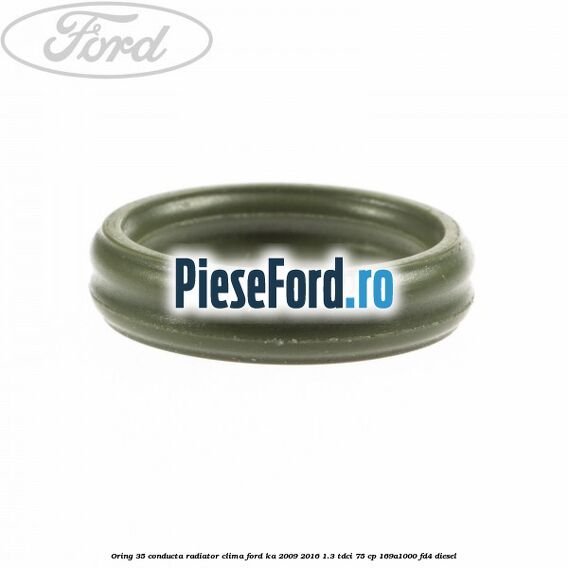 Oring 35 conducta radiator clima Ford Ka 2009-2016 1.3 TDCi 75 cp 169A1000, FD4 diesel