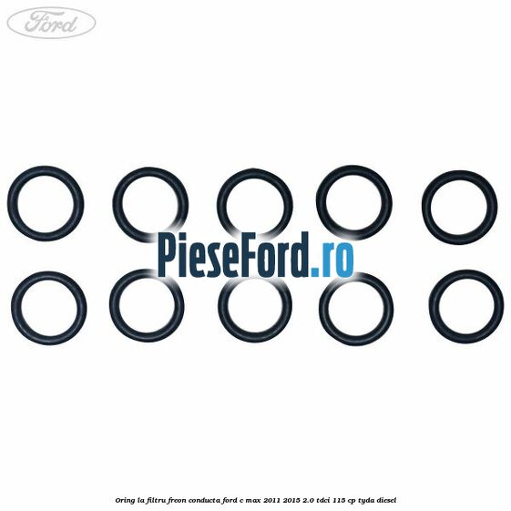 Oring la filtru freon conducta Ford C-Max 2011-2015 2.0 TDCi 115 cp TYDA diesel