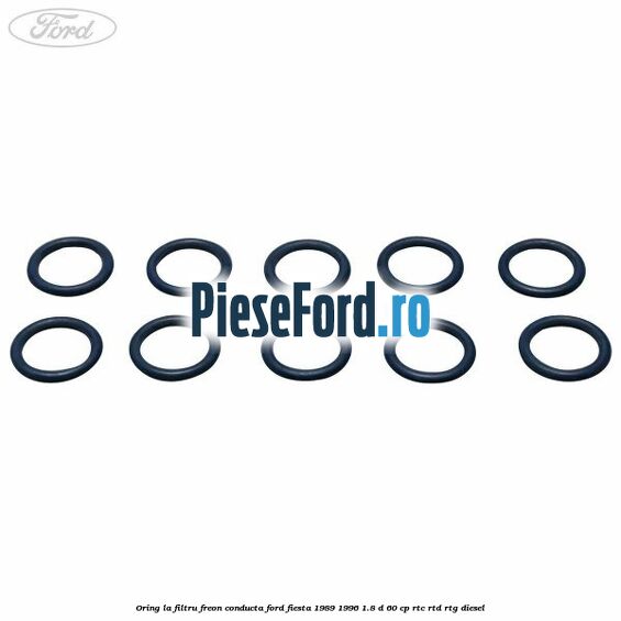 Oring la filtru freon conducta Ford Fiesta 1989-1996 1.8 D 60 cp RTC, RTD, RTG diesel
