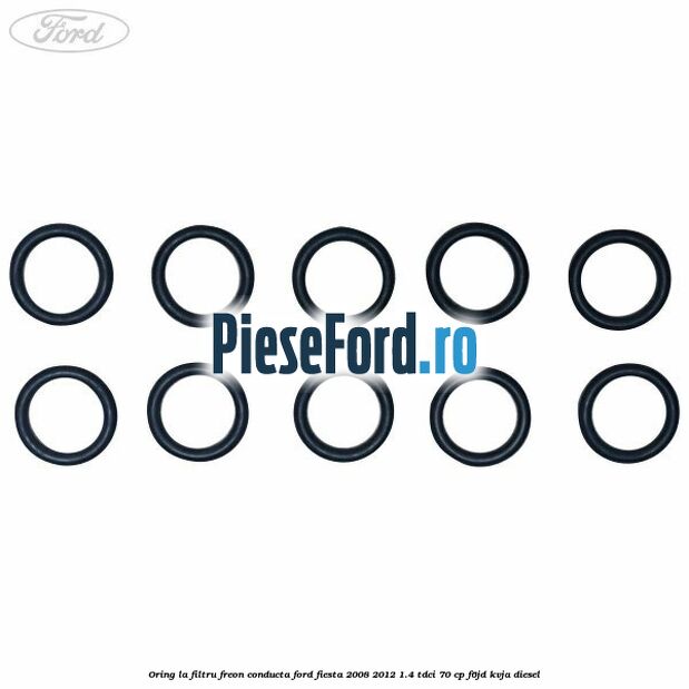 Oring la filtru freon conducta Ford Fiesta 2008-2012 1.4 TDCi 70 cp Oring la filtru freon conducta Ford Fiesta 2008-2012 1.4 TDCi 70 cp F6JD, KVJA diesel