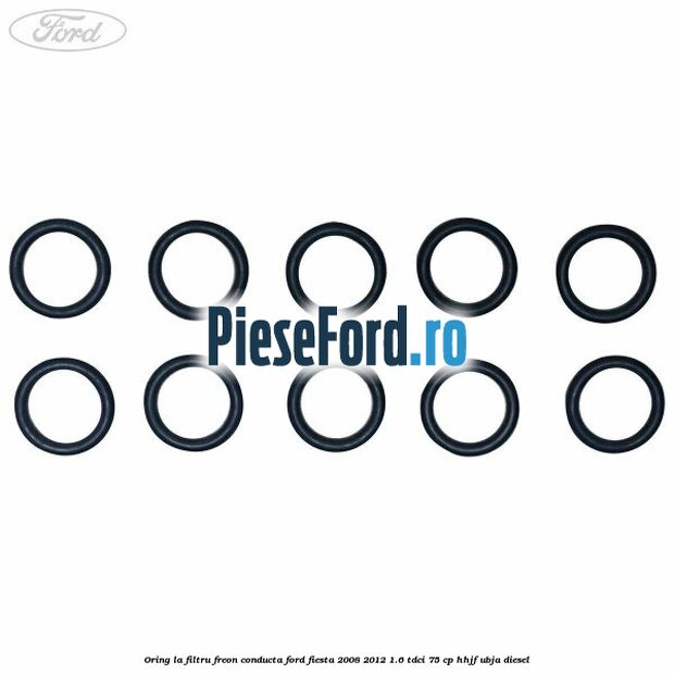 Oring la filtru freon conducta Ford Fiesta 2008-2012 1.6 TDCi 75 cp HHJF, UBJA diesel