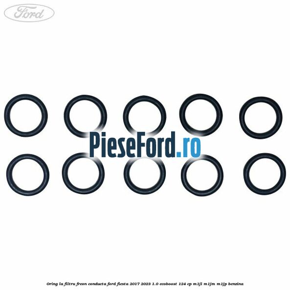 Oring la filtru freon conducta Ford Fiesta 2017-2023 1.0 EcoBoost 124 cp M1JL, M1JM, M1JP benzina