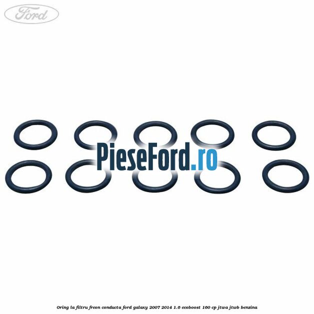 Oring la filtru freon conducta Ford Galaxy 2007-2014 1.6 EcoBoost 160 cp JTWA, JTWB benzina