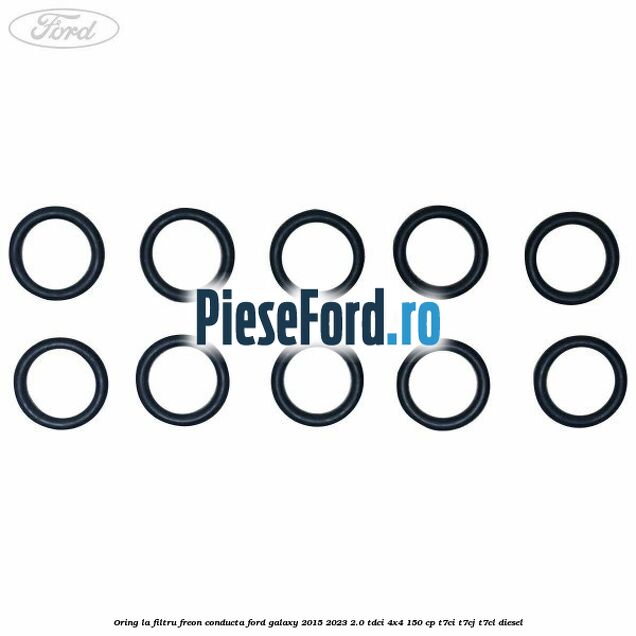 Oring la filtru freon conducta Ford Galaxy 2015-2023 2.0 TDCi 4x4 150 cp T7CI, T7CJ, T7CL diesel
