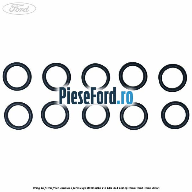Oring la filtru freon conducta Ford Kuga 2016-2018 2.0 TDCi 4x4 180 cp T8MA, T8MB, T8MC diesel