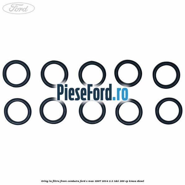 Oring la filtru freon conducta Ford S-Max 2007-2014 2.2 TDCi 200 cp KNWA diesel