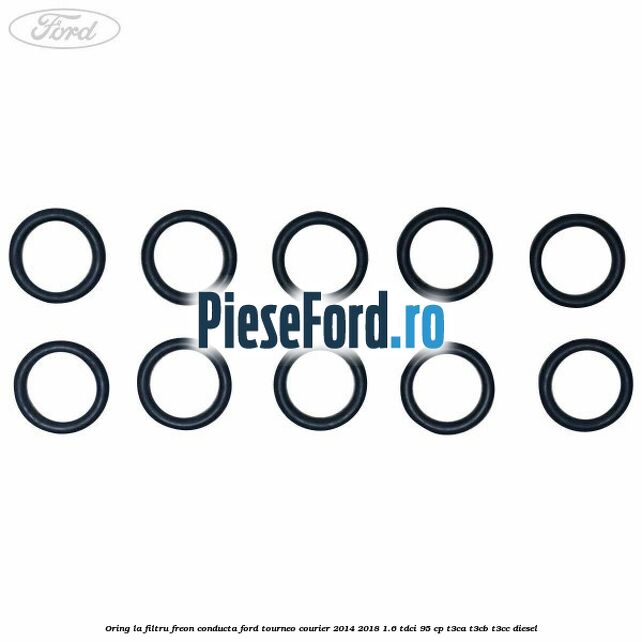 Oring la filtru freon conducta Ford Tourneo Courier 2014-2018 1.6 TDCi 95 cp T3CA, T3CB, T3CC diesel