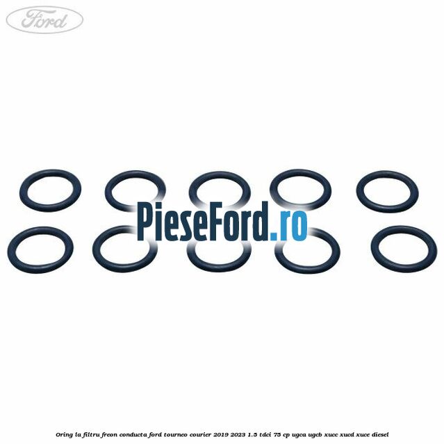 Oring la filtru freon conducta Ford Tourneo Courier 2019-2023 1.5 TDCi 75 cp UGCA, UGCB, XUCC, XUCD, XUCE, diesel
