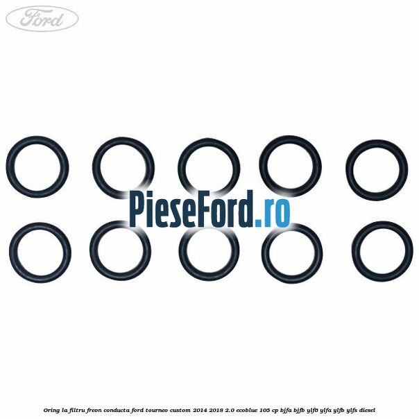 Oring la filtru freon conducta Ford Tourneo Custom 2014-2018 2.0 EcoBlue 105 cp BJFA, BJFB, YLF6, YLFA, YLFB, YLFS diesel