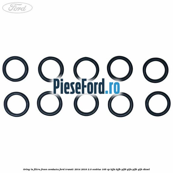 Oring la filtru freon conducta Ford Transit 2014-2018 2.0 EcoBlue 105 cp BJFA, BJFB, YLF6, YLFA, YLFB, YLFS diesel