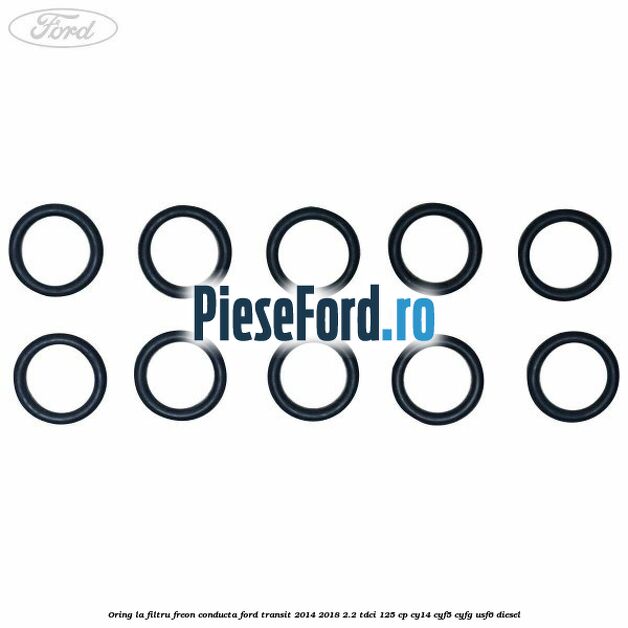 Oring la filtru freon conducta Ford Transit 2014-2018 2.2 TDCi 125 cp CY14, CYF5, CYFG, USF6 diesel