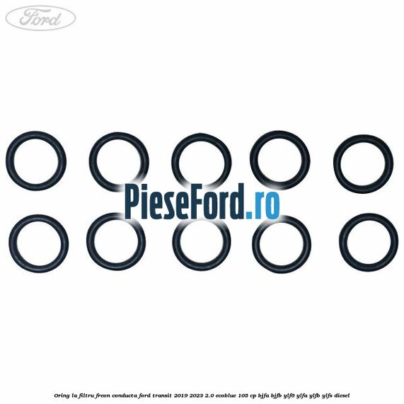 Oring la filtru freon conducta Ford Transit 2019-2023 2.0 EcoBlue 105 cp BJFA, BJFB, YLF6, YLFA, YLFB, YLFS diesel
