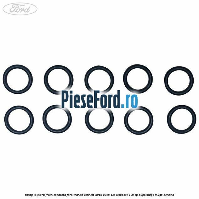 Oring la filtru freon conducta Ford Transit Connect 2013-2018 1.0 EcoBoost 100 cp B3GA, M2GA, M2GB benzina