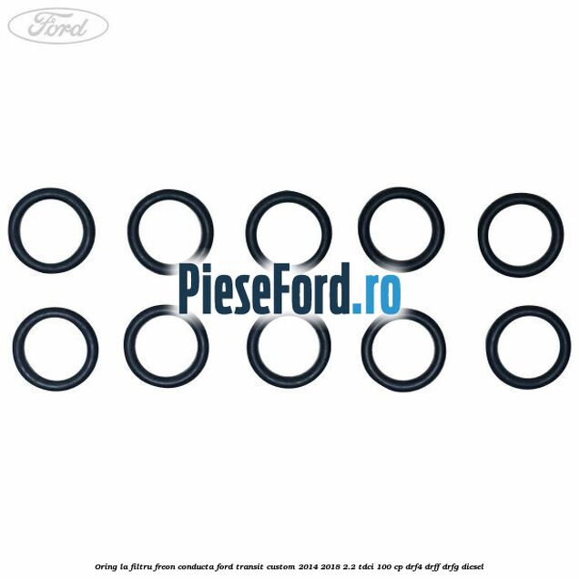 Oring la filtru freon conducta Ford Transit Custom 2014-2018 2.2 TDCi 100 cp DRF4, DRFF, DRFG diesel