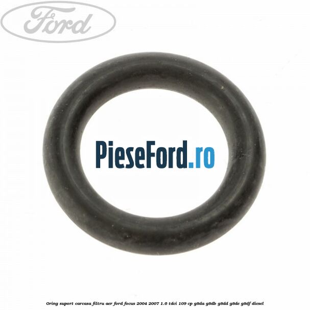 Oring suport carcasa filtru aer Ford Focus 2004-2007 1.6 TDCi 109 cp G8DA, G8DB, G8DD, G8DE, G8DF diesel