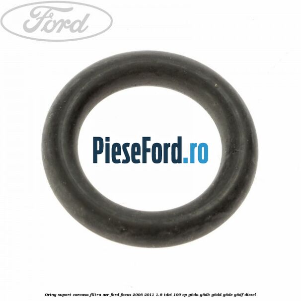 Oring suport carcasa filtru aer Ford Focus 2008-2011 1.6 TDCi 109 cp G8DA, G8DB, G8DD, G8DE, G8DF diesel