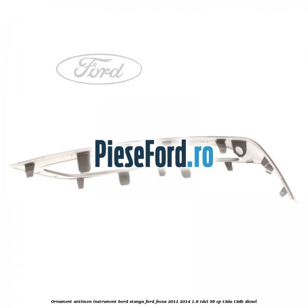 Ornament antimon instrument bord stanga Ford Focus 2011-2014 1.6 TDCi 95 cp T3DA, T3DB diesel