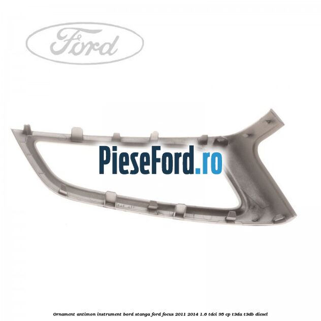Ornament antimon instrument bord stanga Ford Focus 2011-2014 1.6 TDCi 95 cp T3DA, T3DB diesel