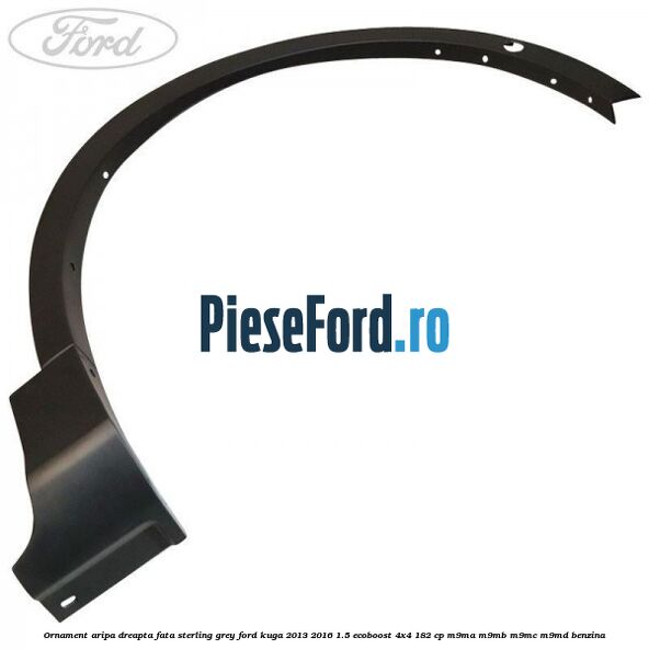 Ornament aripa dreapta fata sterling grey Ford Kuga 2013-2016 1.5 EcoBoost 4x4 182 cp M9MA, M9MB, M9MC, M9MD benzina