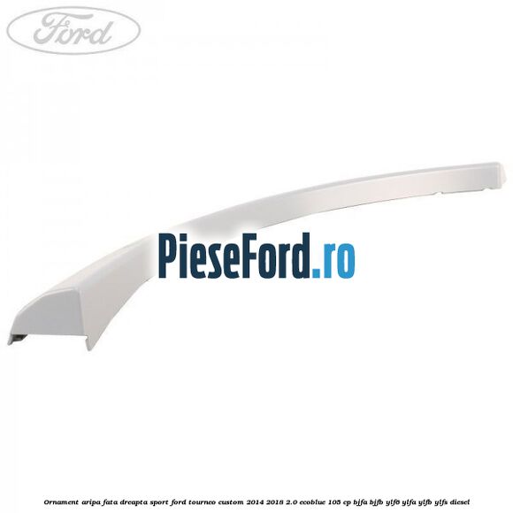 Ornament aripa fata dreapta sport Ford Tourneo Custom 2014-2018 2.0 EcoBlue 105 cp BJFA, BJFB, YLF6, YLFA, YLFB, YLFS diesel