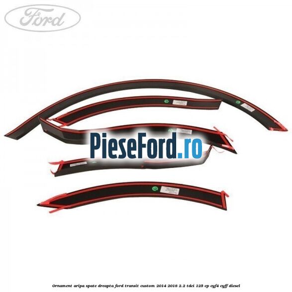Ornament aripa spate dreapta Ford Transit Custom 2014-2018 2.2 TDCi 125 cp CYF4, CYFF diesel
