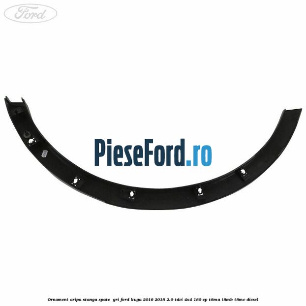 Ornament aripa stanga spate  gri Ford Kuga 2016-2018 2.0 TDCi 4x4 180 cp T8MA, T8MB, T8MC diesel