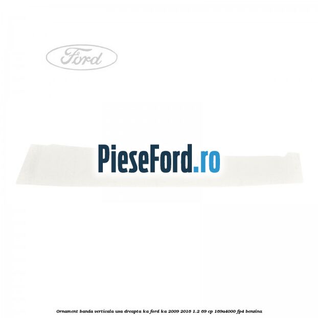 Ornament banda verticala usa dreapta KA Ford Ka 2009-2016 1.2 69 cp 169A4000, FP4 benzina
