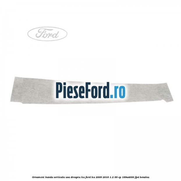 Ornament banda verticala usa dreapta KA Ford Ka 2009-2016 1.2 69 cp 169A4000, FP4 benzina