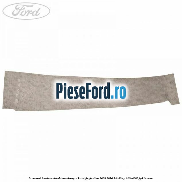 Ornament banda verticala usa dreapta KA Style Ford Ka 2009-2016 1.2 69 cp 169A4000, FP4 benzina