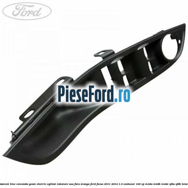 Ornament bloc comanda geam electric oglinzi rabatare usa fata stanga Ford Focus 2011-2014 1.0 EcoBoost 100 cp Ornament bloc comanda geam electric oglinzi rabatare usa fata stanga Ford Focus 2011-2014 1.0 EcoBoost 100 cp M2DA, M2DB, M2DC, SFDA, SFDB benzina