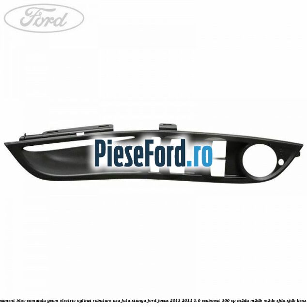 Ornament bloc comanda geam electric oglinzi rabatare usa fata stanga Ford Focus 2011-2014 1.0 EcoBoost 100 cp Ornament bloc comanda geam electric oglinzi rabatare usa fata stanga Ford Focus 2011-2014 1.0 EcoBoost 100 cp M2DA, M2DB, M2DC, SFDA, SFDB benzina