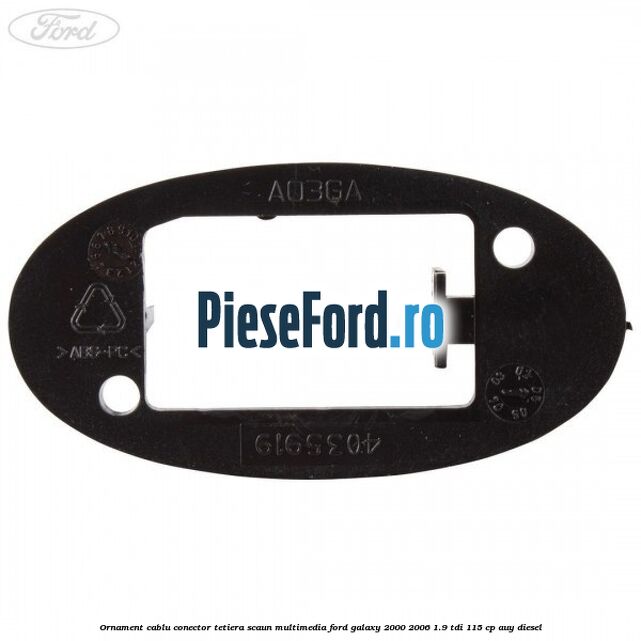 Ornament cablu conector tetiera scaun multimedia Ford Galaxy 2000-2006 1.9 TDI 115 cp AUY diesel