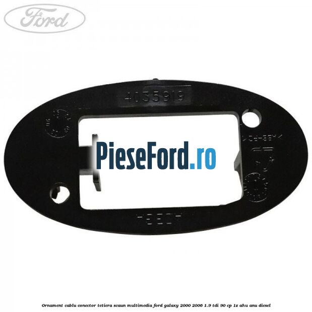 Ornament cablu conector tetiera scaun multimedia Ford Galaxy 2000-2006 1.9 TDI 90 cp 1Z, AHU, ANU diesel