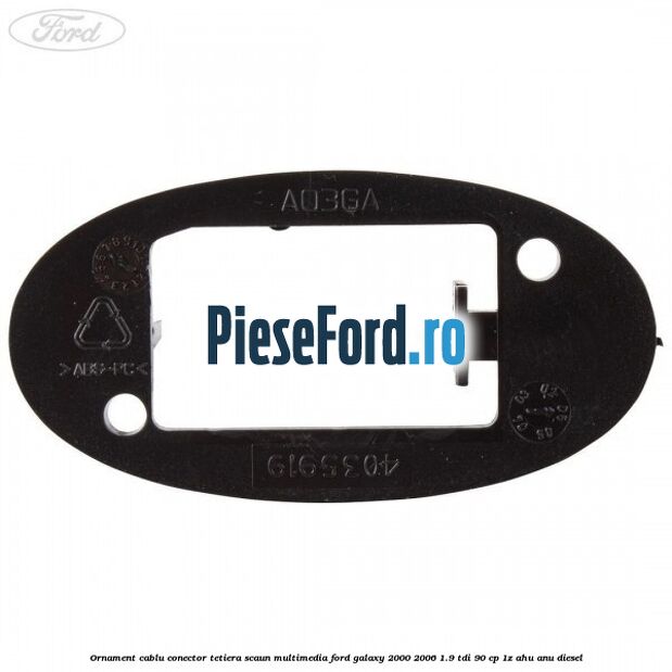 Ornament cablu conector tetiera scaun multimedia Ford Galaxy 2000-2006 1.9 TDI 90 cp 1Z, AHU, ANU diesel