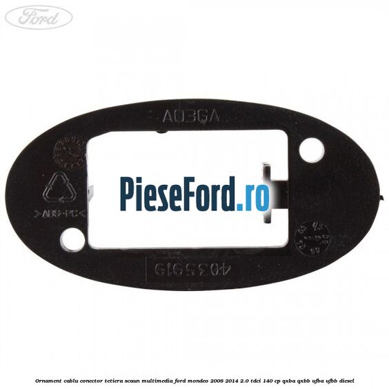 Ornament cablu conector tetiera scaun multimedia Ford Mondeo 2008-2014 2.0 TDCi 140 cp QXBA, QXBB, UFBA, UFBB diesel